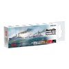 Sada akrylových barev ICM - Hochseeflotte 6x12ml