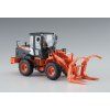 hitachi wheel loader zw100 6 log grapple working machine 1 35 hasegawa 66105 03