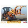 hitachi wheel loader zw100 6 log grapple working machine 1 35 hasegawa 66105 08