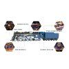 polar steel color electronic model constructor kit mt052 metal time 02