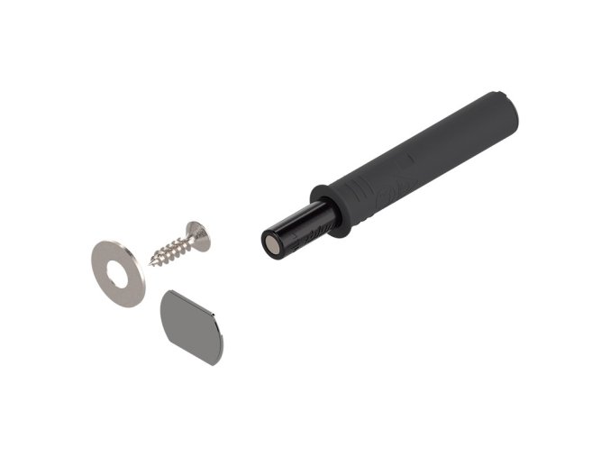 BLUM 956.1004, TIP-ON DVEROVÝ, KRÁTKY, KARBÓN ČIERNY