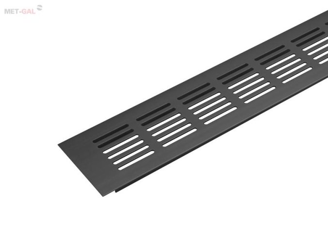 VETRACIA MRIEŽKA 480x80, ČIERNA MATNÁ