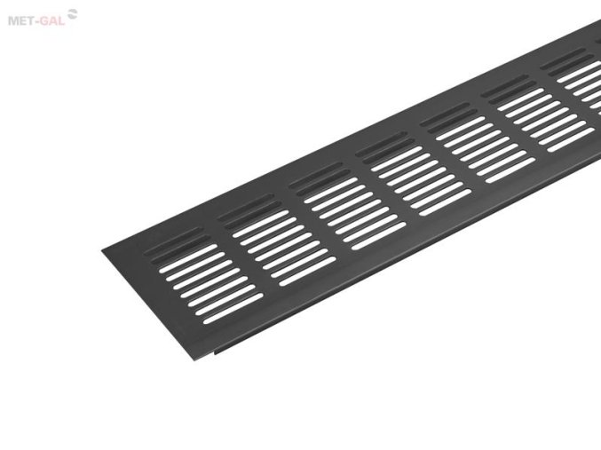 VETRACIA MRIEŽKA 250x80, ČIERNA MATNÁ