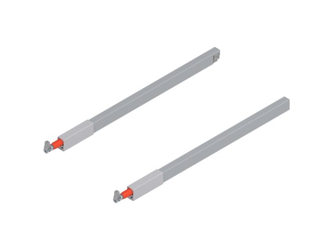 BLUM ZRG.387S ANTARO RELING, ŠEDÝ, 450MM,Ľ+P