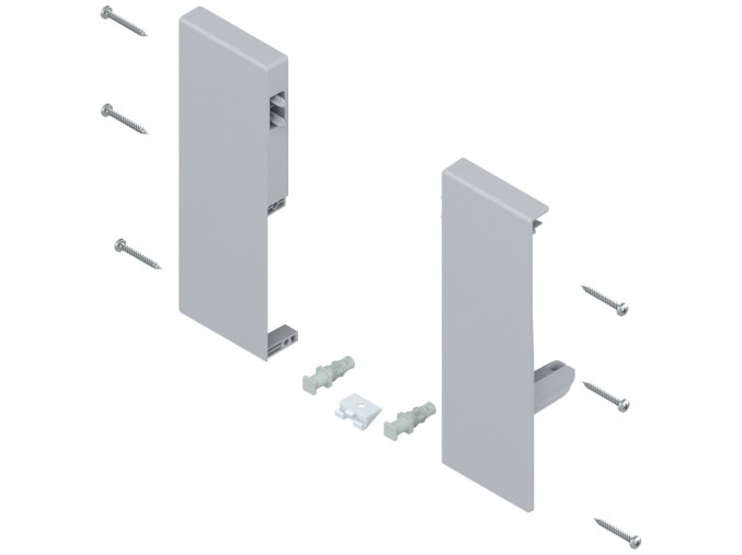 BLUM ZIF.74C0, ANTARO DRŽIAK VNÚTORNEJ ZÁSUVKY, VÝŠKA C, ŠEDÝ