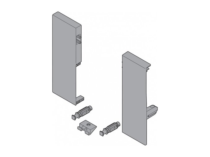BLUM ZIF.74C0, ANTARO DRŽIAK VNÚTORNEJ ZÁSUVKY, VÝŠKA C, BIELY