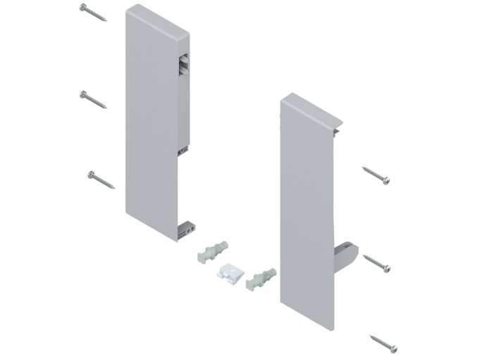 BLUM ZIF.74D0, ANTARO DRŽIAK VNÚTORNEJ ZÁSUVKY, VÝŠKA D, ŠEDÝ