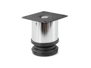 NÁBYTKOVÁ NOHA, LESKLÝ CHRÓM, 60MM