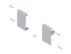 BLUM ZIF.71M0, ANTARO DRŽIAK VNÚTORNEJ ZÁSUVKY, VÝŠKA M, ŠEDÝ