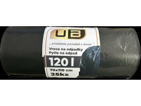 UB -Vrece 70x110 -120l ,25ks čierne