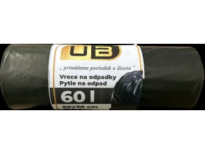 UB -Vrece 60x70 -60l ,25ks čierne