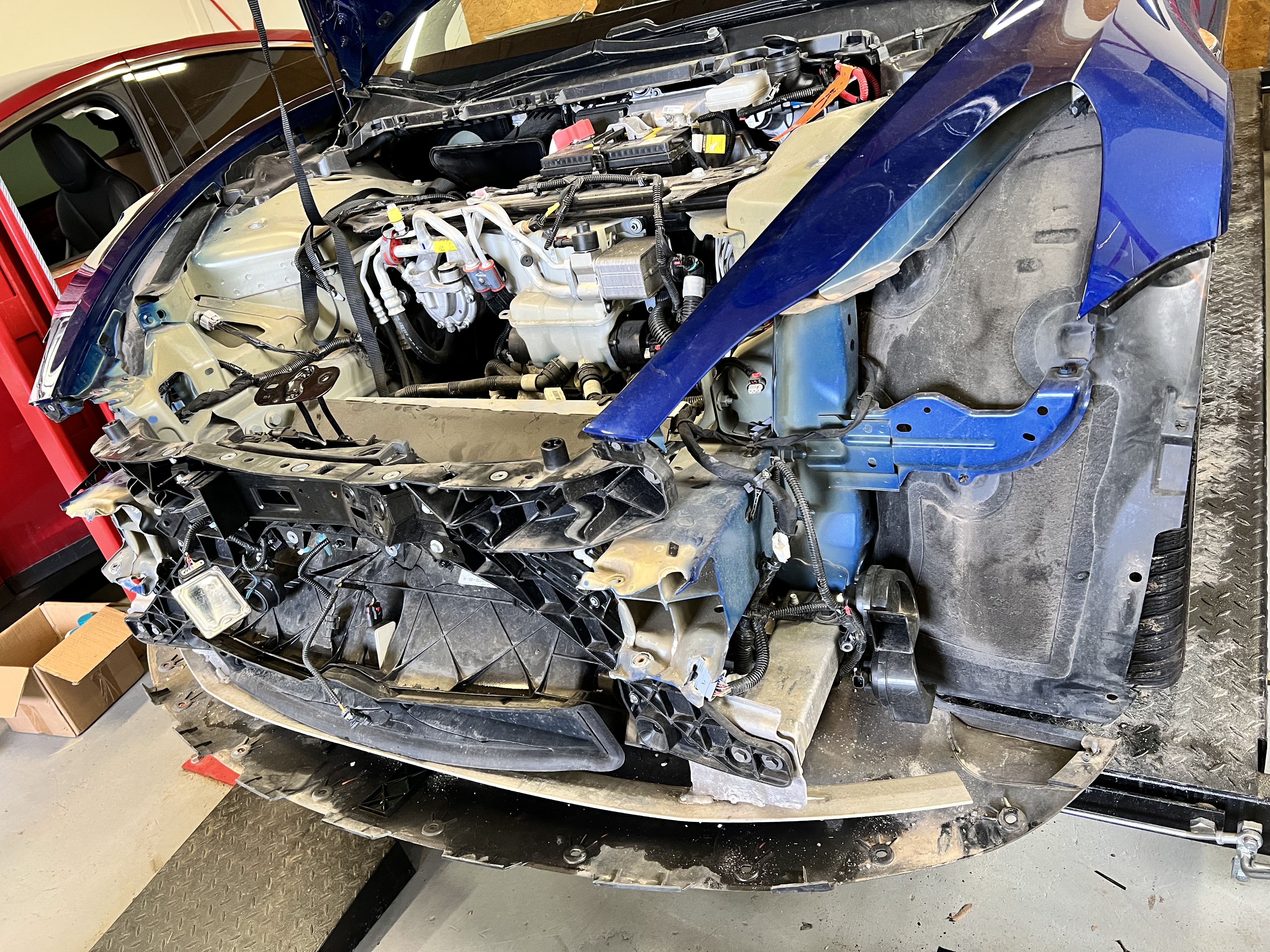 Tesla Model 3 před opravou