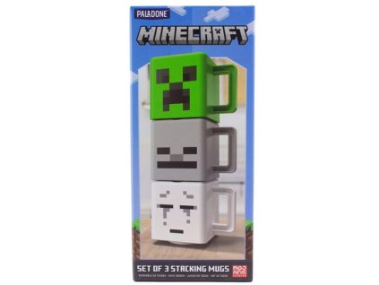Minecraft Stacking Mugs x3