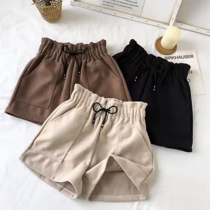 Women Solid Color Beach shorts