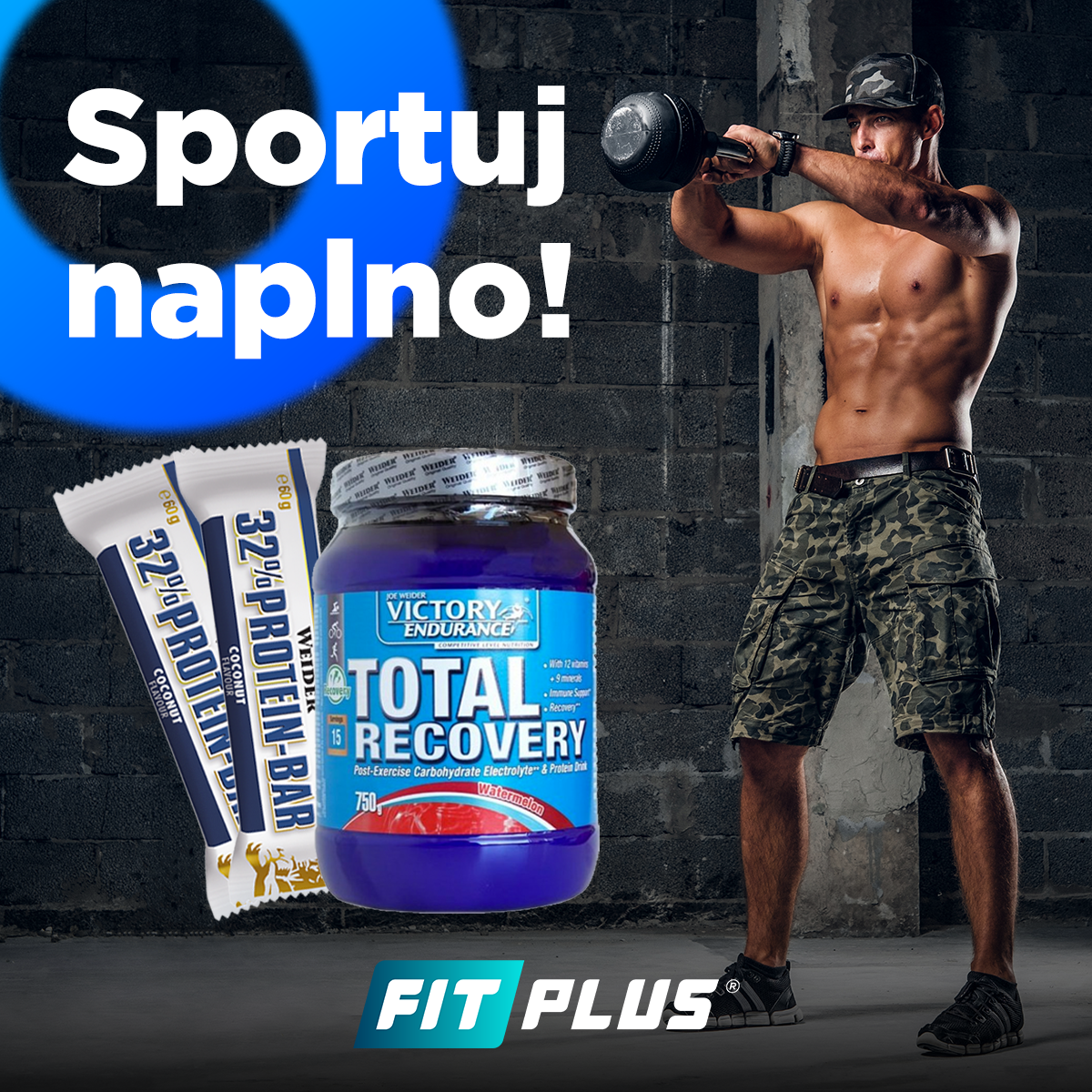 sportuj naplno, predtreningovka, weider, victory endurance, total recovery, iso, drink, napoj