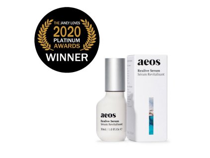 aeos Realive Serum - Přírodní Revitalizační biodynamické sérum s opuncií, růží a kys.hyaluronovou 30 ml