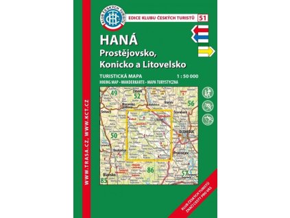 KČT 51 Haná – Prostějovsko, Konicko, Litovelsko