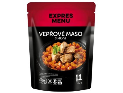 vepřové maso s mrkví