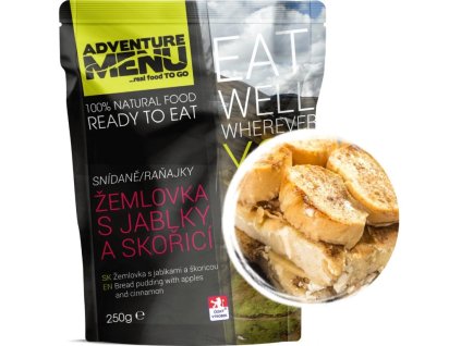 žemlovka s jablky a skořicí