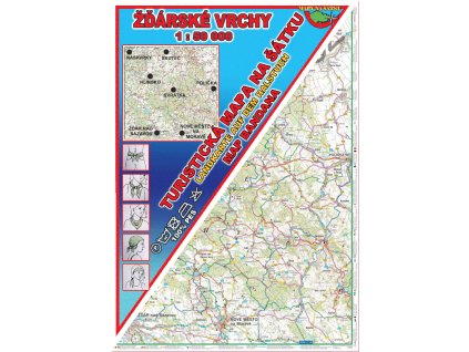 mapa na satku zdarske vrchy
