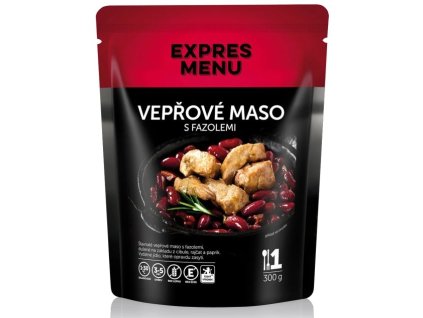 vepřové maso s fazolemi