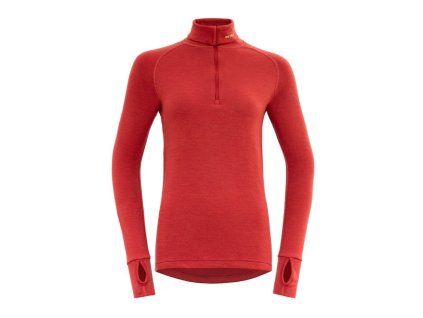 devold expedition zip neck damsky rolak cervena