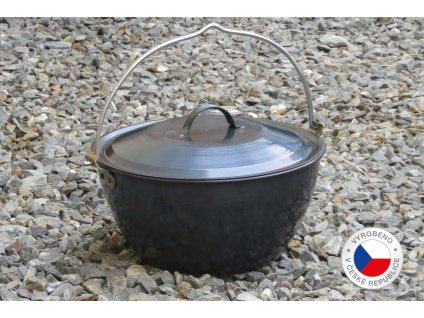Ocelový kotlík 3 l s pokličkou