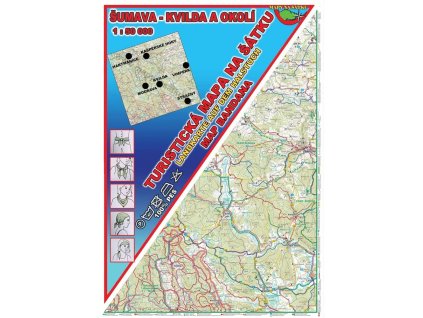 Mapa na šátku – Šumava Kvilda a okolí