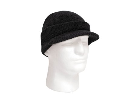 Čepice s kšiltem US JEEP vlněná černá