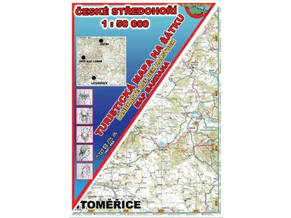 České středohoří Mapy na šátku