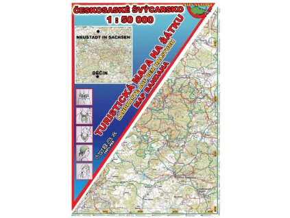 Českosaské Švýcarsko Mapy na šátku