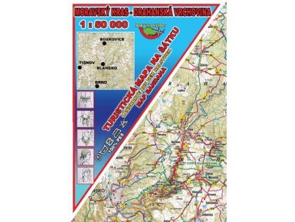 Mapa na šátku – Moravský Kras a Drahanská vrchovina