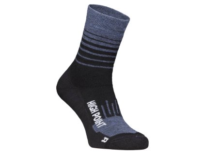 Ponožky Highpoint Mountain Merino 3.0 black/blue
