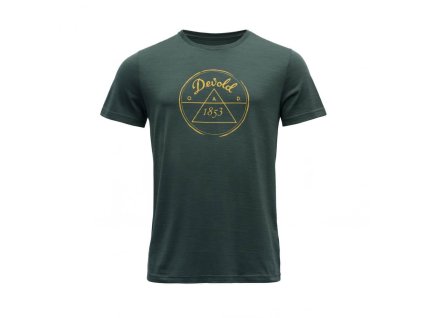 Pánské Merino triko Devold 1853 Man Tee Zelená