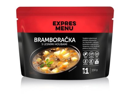 Bramboračka s lesními houbami