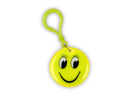 Reflexní přívěšek smajlík s řasami