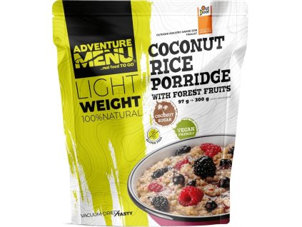 Rýžovo kokosová kaše s lesním ovocem 1