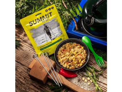 Smažená rýže s kuřecím masem a Teriayaki omáčkou - big