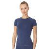 brubeck damske tricko s kratkym rukavem active wool modre2