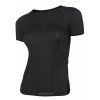 brubeck damske tricko s kratkym rukavem active wool cerne