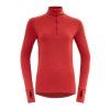 devold expedition zip neck damsky rolak cervena