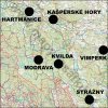 Mapa na šátku – Šumava Kvilda a okolí