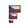 Česká vlajka nášivka s lemem