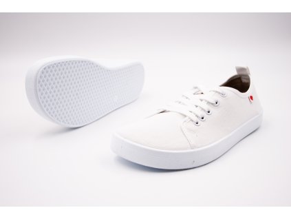 ANATOMIC BAREFOOT TENISKY STARTER - BIELE (Veľkosť 37, Vnútorná dĺžka  topánky v cm 23.4, Vnútorná šírka topánky v cm 9.1)
