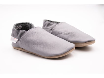 BABICE CAPAČKY BAREFOOT - TMAVO SIVÉ (Veľkosť 16, Vnútorná dĺžka  topánky v cm 11.7, Vnútorná šírka topánky v cm 5.6)