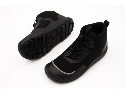 BAREFOOT ČLENKOVÉ FUNKČNÉ TOPÁNKY REIMA LOIKKII - BLACK (Veľkosť 32, Vnútorná dĺžka  topánky v cm 20.8, Vnútorná šírka topánky v cm 7.8)