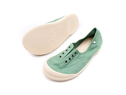 BAREFOOT PLÁTENKY PRE DOSPELÝCH IGOR SHOES LONA - MATCHA (Veľkosť 35, Vnútorná dĺžka  topánky v cm 22.7, Vnútorná šírka topánky v cm 8.3)