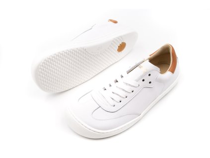 BAREFOOT TENISKY FLEXI NENS SALVAJE JUNIOR + ADULT - BLANCO/MOJAVE (Veľkosť 31, Vnútorná dĺžka  topánky v cm 19.7, Vnútorná šírka topánky v cm 7.6)