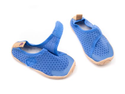 BAREFOOT TOPÁNKY NA SUCHÝ ZIPS DO VODY MILASH - MODRÉ (Veľkosť 24, Vnútorná dĺžka  topánky v cm 14.5, Vnútorná šírka topánky v cm 6.6)