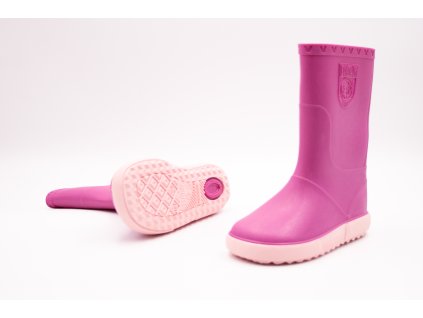 BOATILUS NAUTIC GUMÁKY - FUXIA ROSE (Veľkosť 27, Vnútorná dĺžka  topánky v cm 17.3, Vnútorná šírka topánky v cm 6.8)